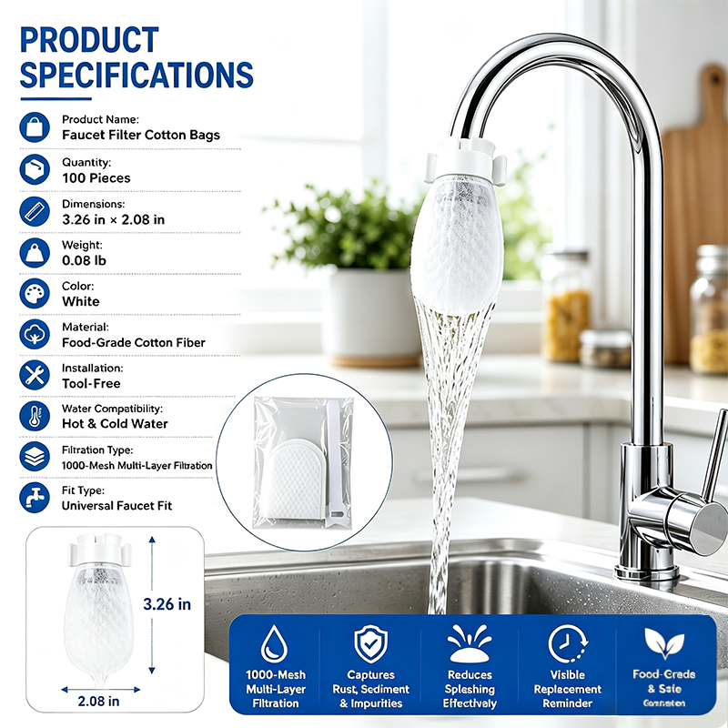 [Fits Faucets < 1] 30 cotton filter bags, Multi-scene Filter 🚰