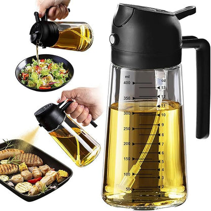 2-in-1 Glass Oil Bottle Sprayer