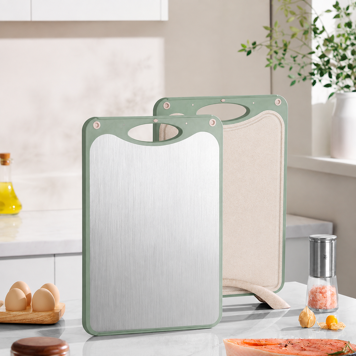 Double-Sided Titanium Cutting Board