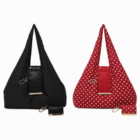 Red polka dot bag