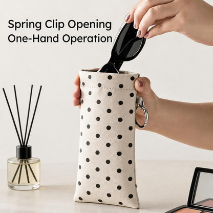 LAST DAY BUY 1 GET 1 FREE🎁-Soft PU Leather Sunglasses Pouch Elastic Opening Eyeglasses Bag