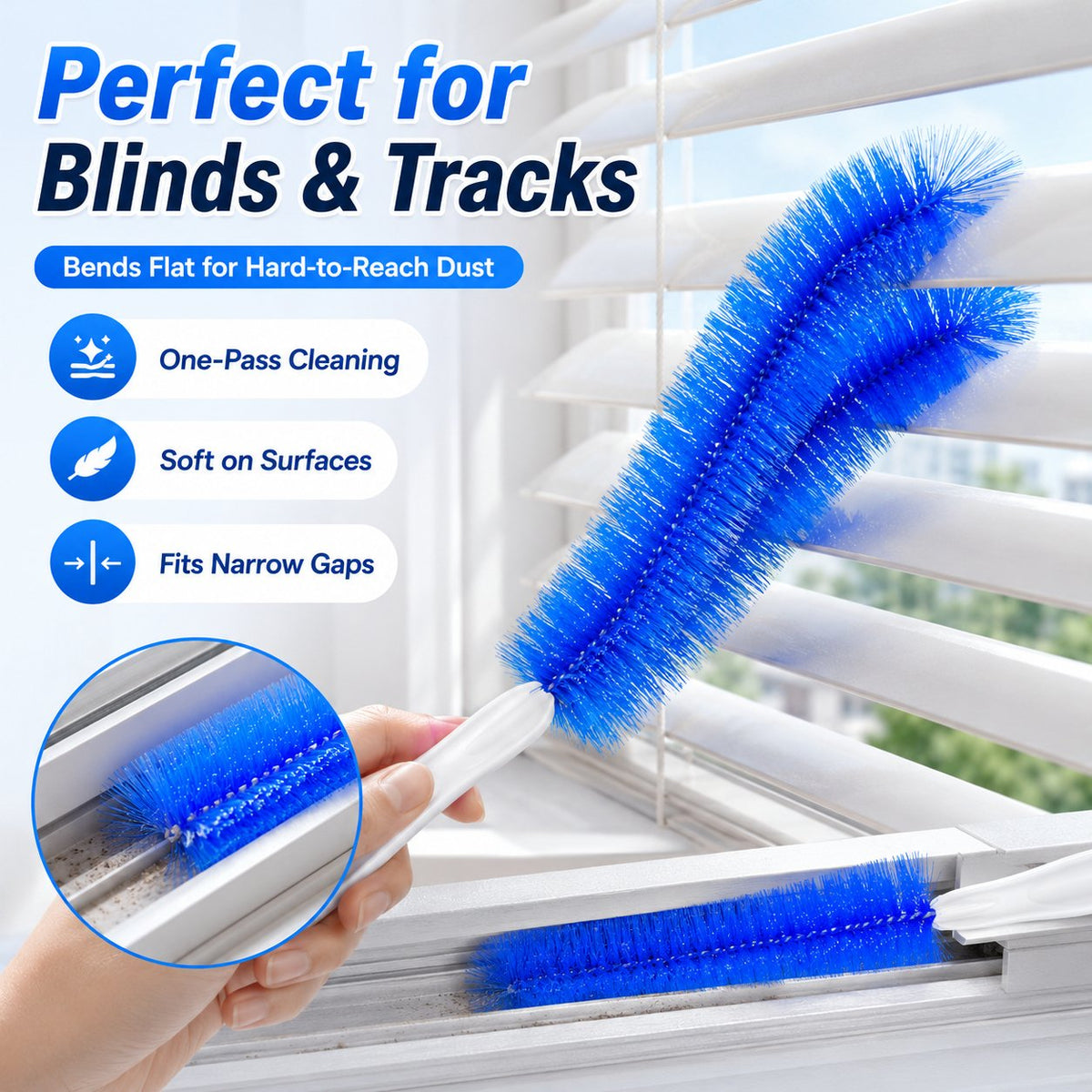 LAST DAY 🎁BUY 1 GET 1 FREE - Bendable Microfiber Head,Reusable Dust Remover
