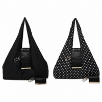 Polka dot black bag
