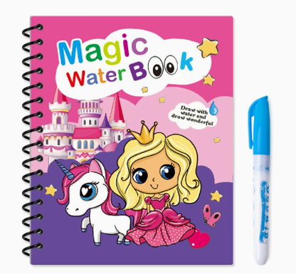 🎁 BUY 1 GET 1 FREE — Magic Water Coloring Book | 💧 Reusable, Mess-Free Fun