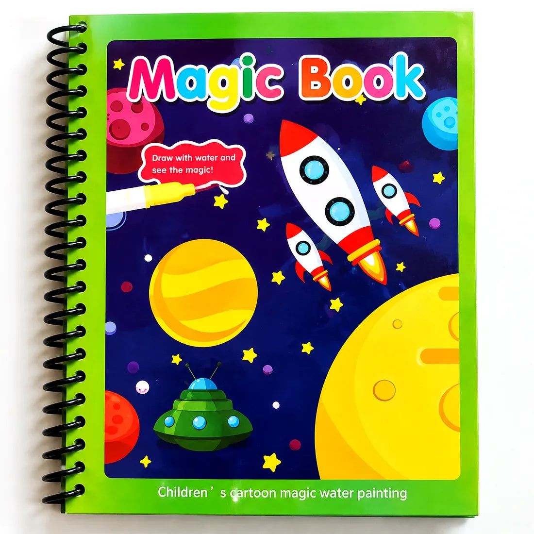 🎁 BUY 1 GET 1 FREE — Magic Water Coloring Book | 💧 Reusable, Mess-Free Fun