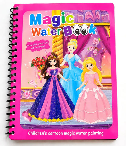🎁 BUY 1 GET 1 FREE — Magic Water Coloring Book | 💧 Reusable, Mess-Free Fun
